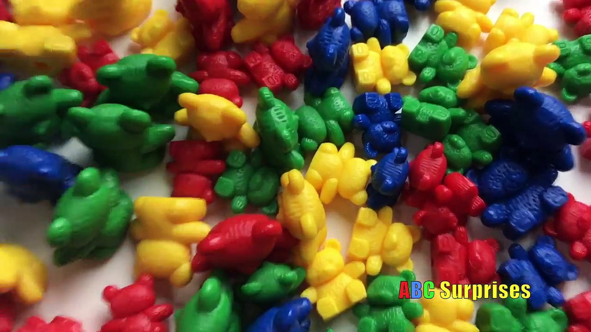 ⁣Learn Colors Spelling Counting Mini Teddy Bear Toys for Kids ABC Surprises Pet Shark Attack Toys