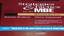 Read Strategies   Tactics for the Mbe Multistate Bar Exam: Multistate Bar Exam Best Book