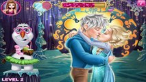 Elsa Kissing Jack Frost - Frozen Elsa and Jack Frost