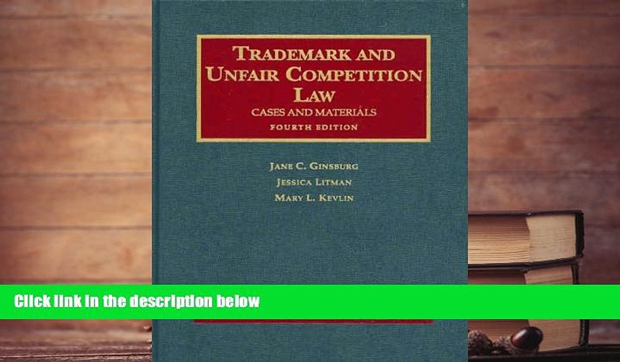 PDF [DOWNLOAD] Trademark and Unfair Competition Law: Cases and Materials (University Casebooks)