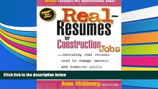 Free PDF Real Resumes for Construction Jobs Books Online