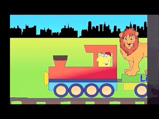 Learn Wild Animal Train - learning zoo animals video for kids