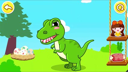 Baby Learn Words And Dinosaurs - Cute, Lovely Characters   Baby Panda Fun Game For Kids