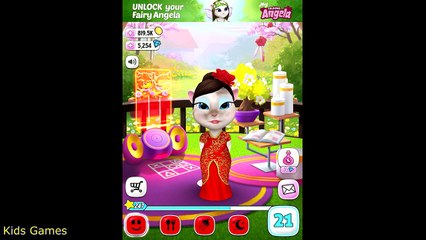 My Talking Angela Gameplay - Full Stickers and Diamond Dress Unlock