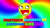 Monster Fire Truck Learning to Count 1 to 10 - Teach Numbers for Kids - Monster Trucks for
