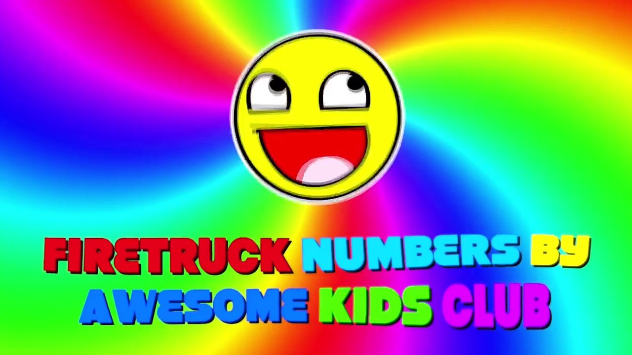 Monster Fire Truck Learning to Count 1 to 10 - Teach Numbers for Kids - Monster Trucks for