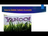 How to Delete Yahoo! Accounts