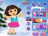 Dora The Explorer Winter Fashion Dress up Baby games Baby and Girl cartoons and games s60pAwGhp