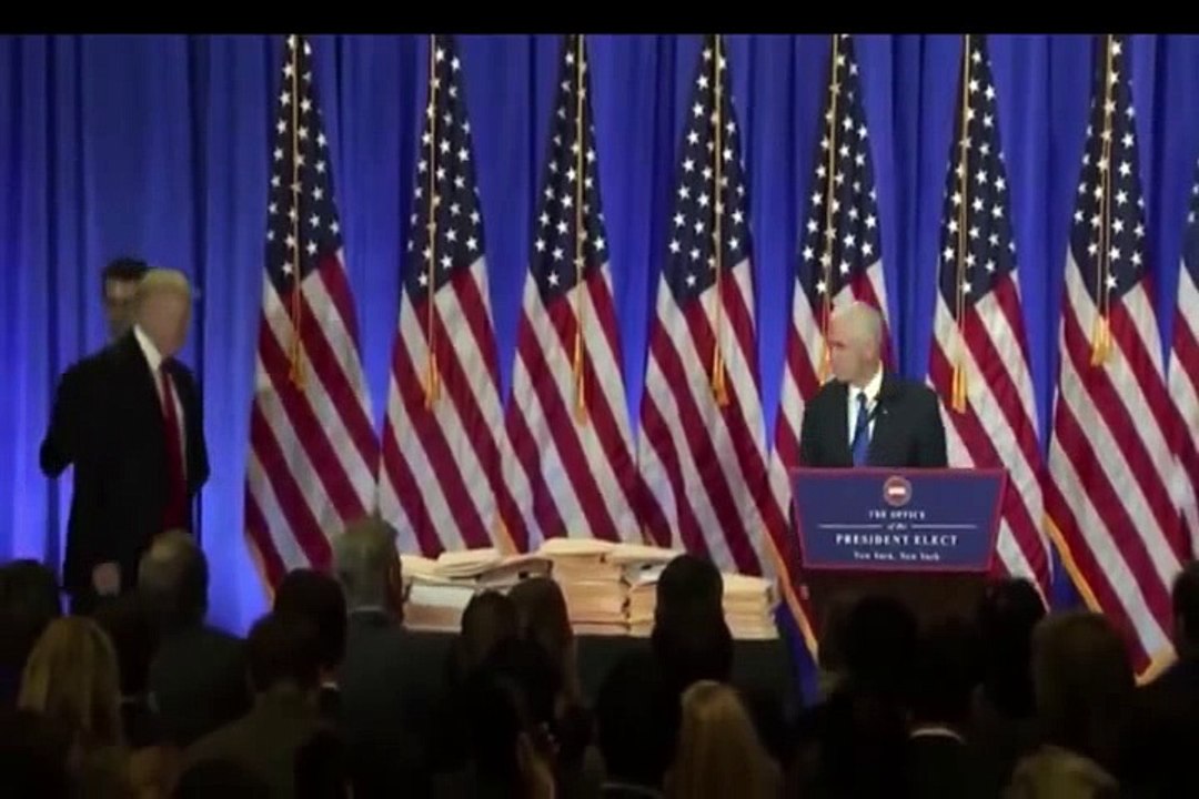 President-elect Donald Trump Press Conference in NYC. Jan 11. 2017 p1
