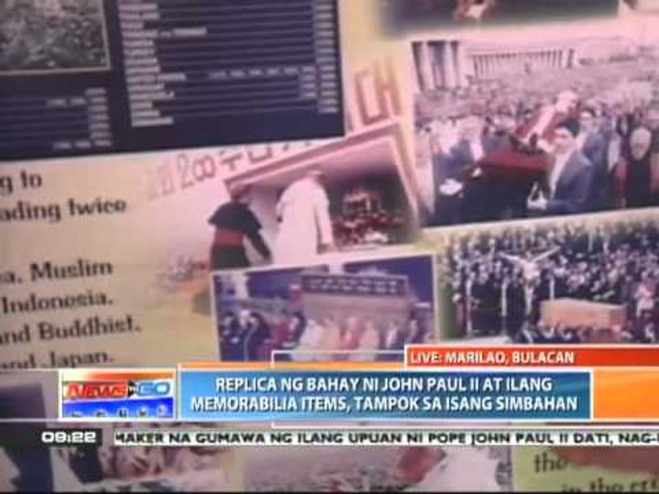 News to Go - Marilao, Bulacan church displays replica of Pope John Paul II's house 4/27/11