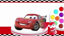 Learn Colors With Lightning McQueen Monster Truck LEGO Disney Cars Cartoon - Educational Kids Games