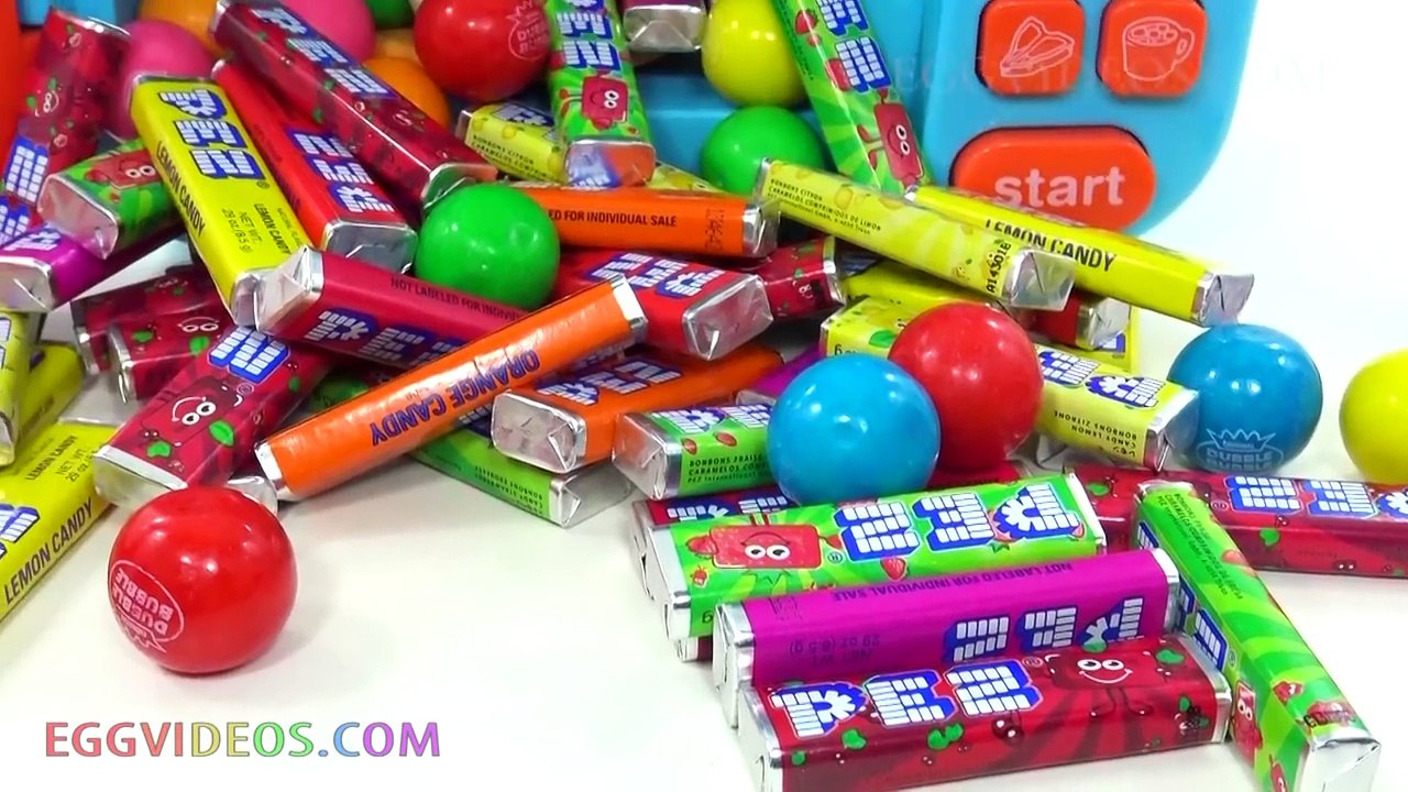 Learn Colors! Play Doh Fish Mold Fun and Creative for Kids PEZ Microwave Toys Kinder Surprise Eggs