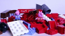 Peppa Pig Pirate Ship Blocks Peppa Pig Building Toys Peppa and George Barco Pirata Megabloks