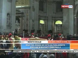 News To Go - Pilgrims honor Blessed John Paul II at the Vatican 5/2/11