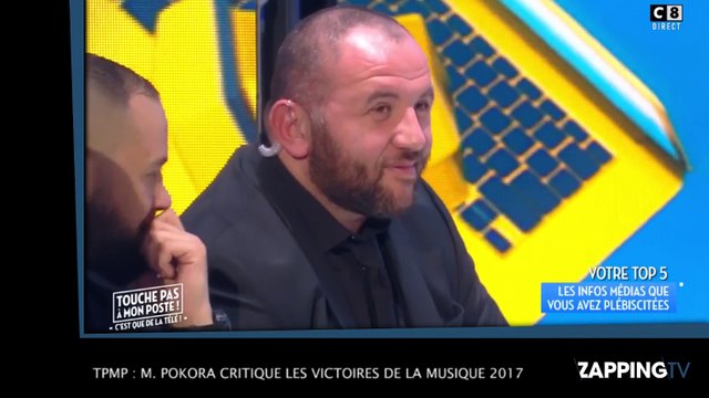 TPMP : M. Pokora pousse un coup de gueule contre les Victoires de la Musique 2017