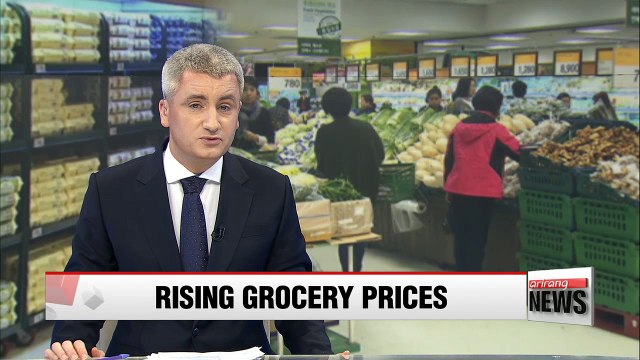 Korea's food price inflation rate ranks in OECD's top three for third straight month