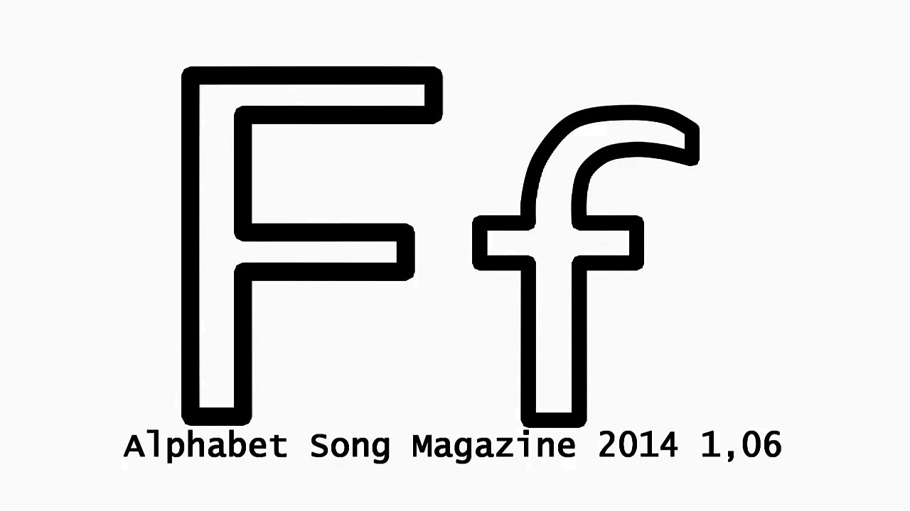 Alphabet song nursery rhymes - Letter F Nursery Rhyme Video for Children