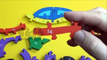 Learning NUMBERS with Children WOODEN PUZZLE   Kids Learning Toy VOL 15