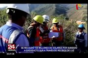 Se recaudó 108 millones de dólares por subsidio a Gasoducto Sur a través de recibos de luz