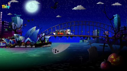 Wheels On The Bus | Halloween Night | Halloween Song