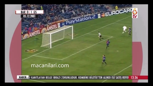 [HD] 05.12.2001 - 2001-2002 UEFA Champions League 2nd Group Round Group B Matchday 2 Barcelona 2-2 Galatasaray