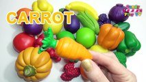 Learn Names of Fruits and Vegetables With Toy   Kids learning fruits vegetables   Preschool Learning