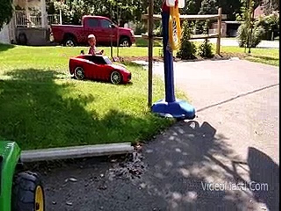 2 Year Old Doing Little Car Drifting
