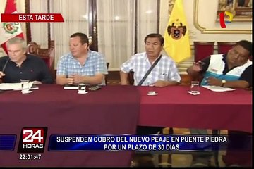 Municipalidad de Lima suspendió cobro de peaje por 30 días