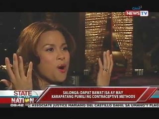 SONA - Lea Salonga, 'di nagko-contraceptives pero pro-RH 05/18/11