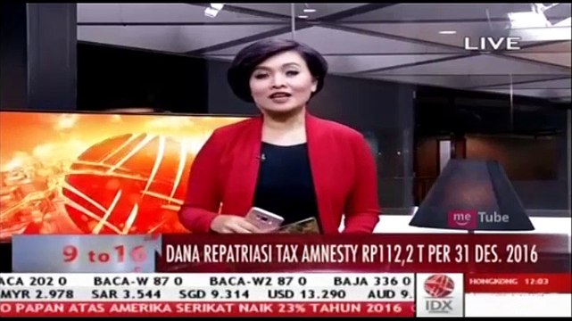 Dana Repatriasi Amnesti Pajak Capai Rp112,2 triliun per 31 Desember 2016