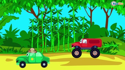 The Police car helps Friends - Monster Truck TV - Cars & Trucks for Kids