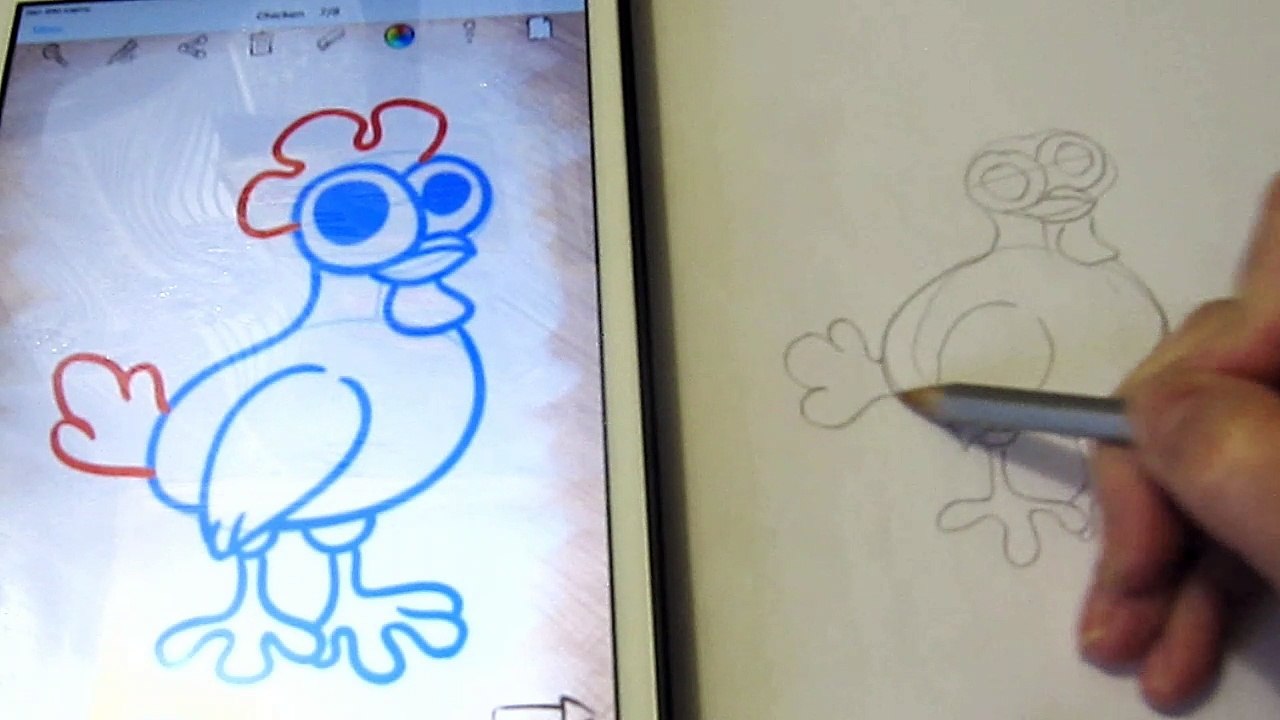 Как нарисовать поэтапно курочку. Рисуем курочку по шагам How to draw Chicken step by step