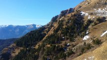 Ciotu de Giaie, inverno sulle Alpi del Mare, da Albergo Lucciola.