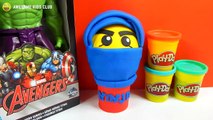 Giant Jay Ninja Lego with Simpsons Figures!