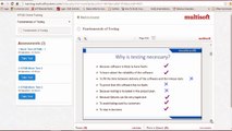 ISTQB Testing Necessity Training Video By MultisoftSystems in Delhi,Noida