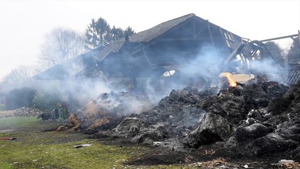 Incendie d'une grange à Vedrin