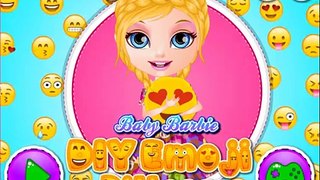 Baby barbie diy emoji pillow game play for childrens,wonder ful game for kids,nice game for child,be