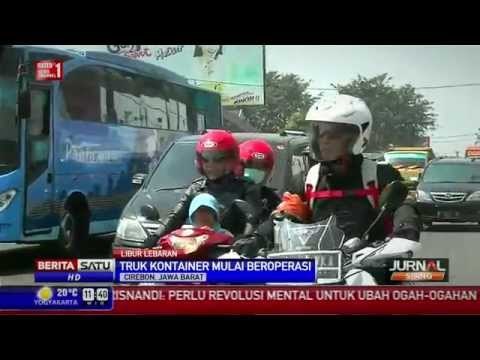 Arus Balik di Jalur Pantura Cirebon Padat Merayap