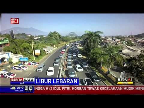 Drone Report: Macet, Pengaturan Lalu Lintas Menuju Puncak Diubah