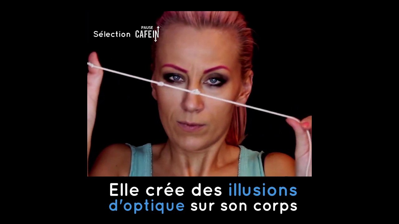 Elle peint sur son corps et crée des illusions visuelles !