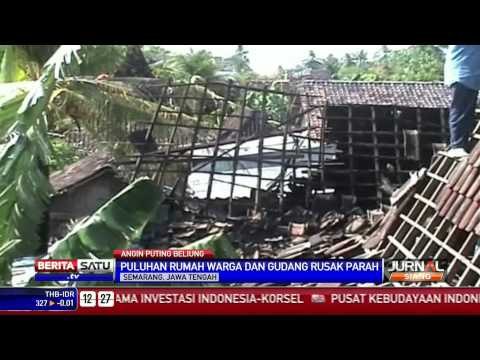 Puluhan Rumah Warga dan Gudang Rusak Parah