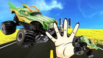 Monster Trucks Batman Cartoons Finger Family Nursery Rhymes | Monster Aliens Finger Family Rhymes