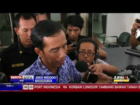 Jokowi Tinjau Langsung Proyek Normalisasi Waduk Pluit