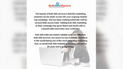 Promote Your Business Cost Effective Bulk SMS Solution provider