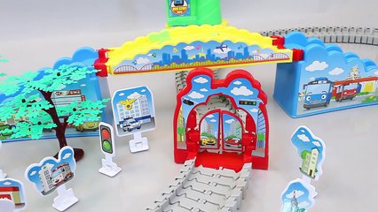 Tayo the Little Bus Car Train Railway Learn Colors Slime Surprise Eggs Toys YouTube