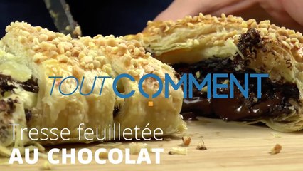 Recette facile  - Tresse feuilletée au chocolat !-tr-CNoWTzwI