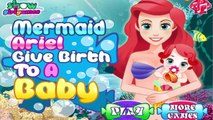 Pregnant Princess Ariel Baby Birth Mermaid Ariel Give Birth to a Baby Game