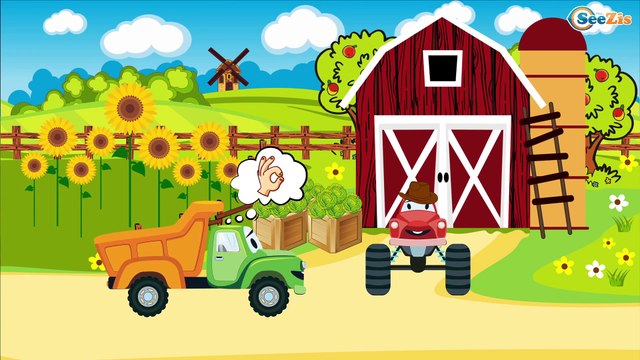 Le petit Tracteur et Le Camion - Dessins animés pour bébés - La Voiture Pour Enfants