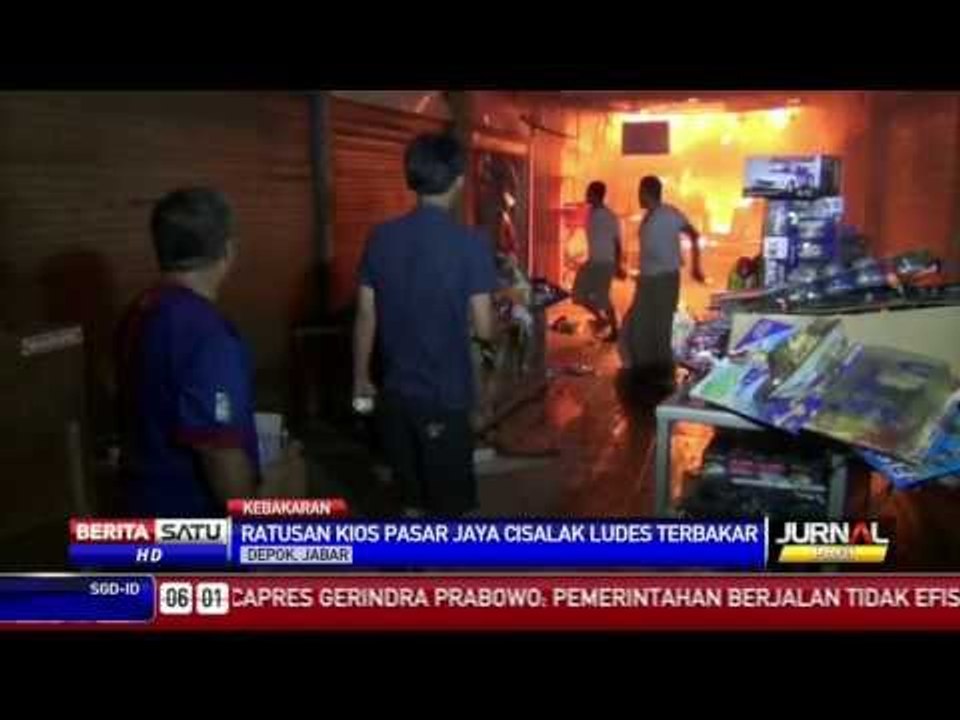 Ratusan Kios Pasar Jaya Cisalak Ludes Terbakar