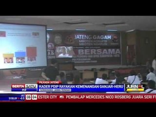 Kader PDIP Rayakan Kemenangan Ganjar - Heru